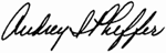 Audrey I. Pheffer's signature