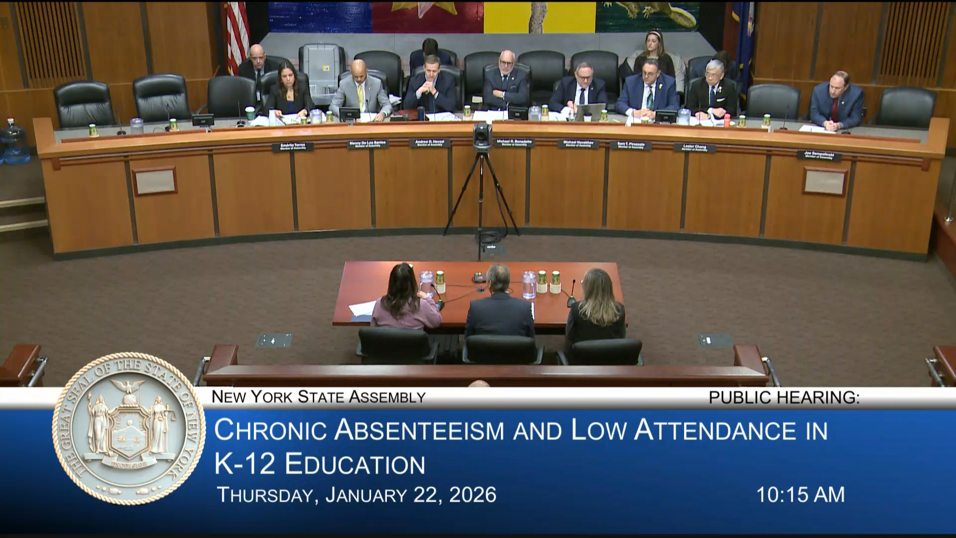 Torres Questions NYS Education Department Official at Public Hearing on the Causes of Chronic Absenteeism and Low Attendance in NYS Schools