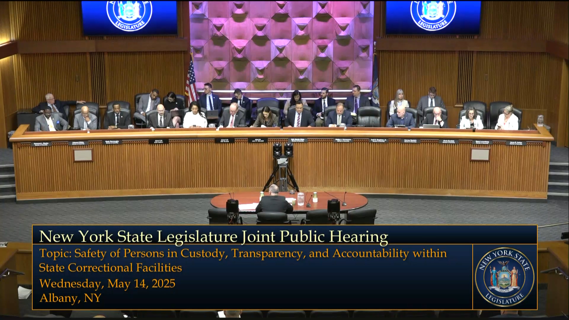 DOCCS Commissioner Testifies During Joint Legislative Public Hearing